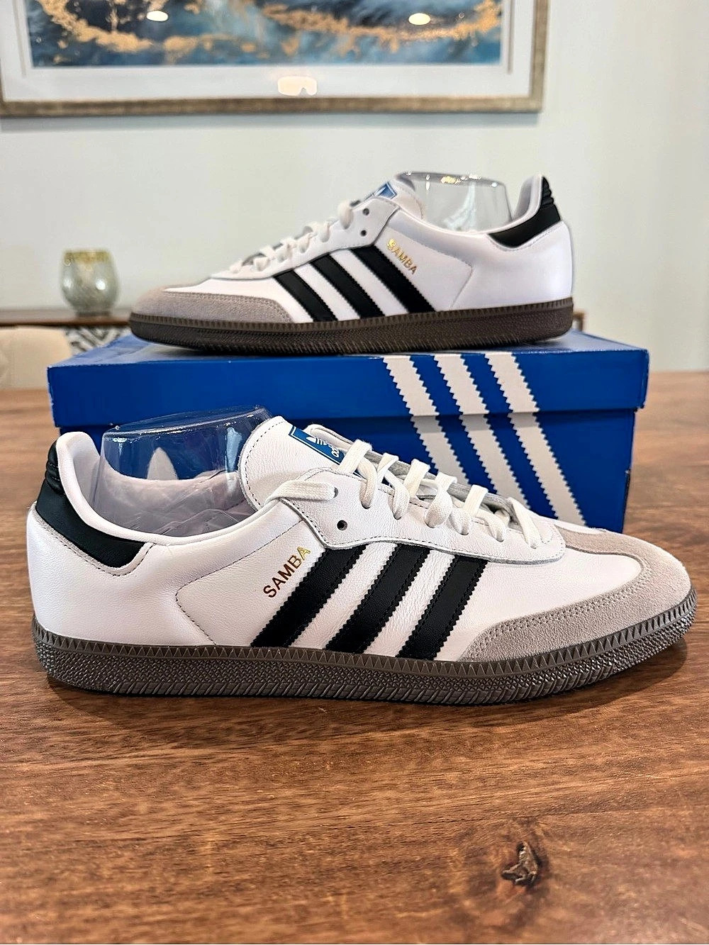 Adidas Samba OG Sneakers White & Black - Size 12M/13.5W BNIB